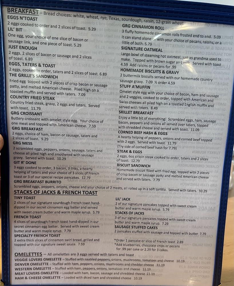 Golden Rye Grille Menu image 2